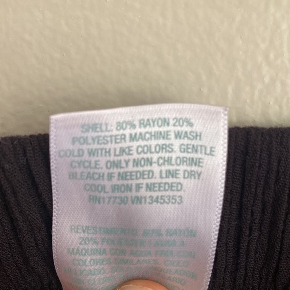 Kona Sol Womens Swim Cover Up Pants XL Black Tie front split leg - Picture 6 of 6